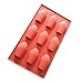 Allforhomme Moule Madeleine en Silicone Cuisson Pâtissière au Four