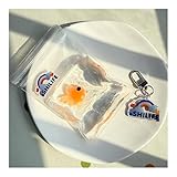 Taba Squishy,Squeeze Toys,Water Sensitive Fluid，Kawaii Squishies PVC Sensory Toys,Stress Relieving,Birthday&Christmas Gifts,Cute Things for scenecore, Sock Filling for Kids Teenage Adults (Fish)