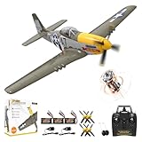 Volantexrc Brushless RC Planes for Adults,4-CH P-51D Mustang Remote Control Airplane,3 Flight Modes...