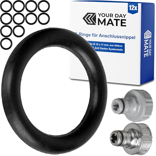 Your Day Mate Silikon O-Ringe, 12 Stück