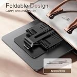 JETech Tablet Stand, Adjustable Swivel Desktop Holder with 360 Degree Rotating Base, Foldable Cradle for iPad/iPad Air/Pro/Mini, Galaxy Tab A11/A9/S11/S10 FE, Tab/Phones(4-13"), Black