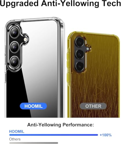 Image of HOOMIL Case for Samsung Galaxy S24 FE, Anti-Yellowing, Black