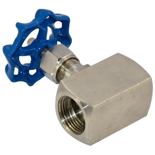 Vanne à pointeau 3/4 BSP inox 304 haute pression régulation débit femelle