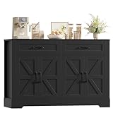 HOCSOK Buffet de cuisine avec plans de travail, armoire de cuisine 2 tiroirs et 4 portes pour cuisine, salon, couloir et salle à manger