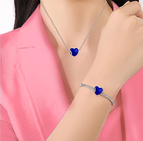 Snowman Snowflake Christmas Tree Blue Flower Red Womens Beads Charm Bracelets Necklace Pendant Fits Pandora Bracelet for Mom Daughter Sister Wife3