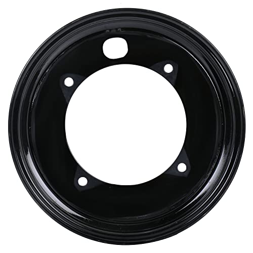 Image of Haran Wheel Rim Compatible For Yamaha Ray /Fascino (Black) (10 Inch)