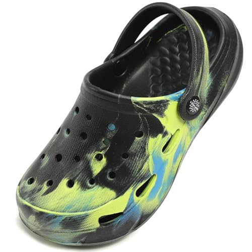 Image of Kids Boys Girls Classic Camo Garden Clogs & Mules | Lightweight Summer Shoes - Quick-Dry Non-Slip Beach Clogs