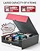 ZLCA Card Storage Box Holds 3200+, Deck Storage Case with 4 Stoppers, Card Organizer for TCG MTG PTCG(Red&White)