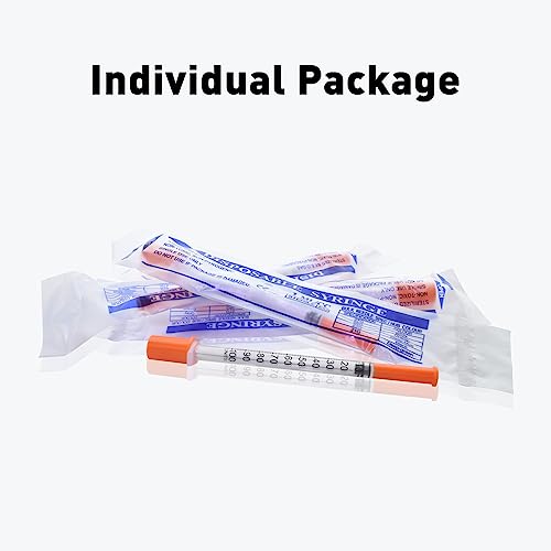 u-100 1cc 31 gauge 516 inch syringe individually packed 20 pack