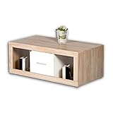 LEICHTE MONTAGE - Der Wohnzimmertisch ist dank der detaillierten Anleitung schnell & leicht montiert und somit für Anfänger geeignet. Das Montage-Material ist inklusive. Maße: 115 x 46 x 60 cm (B/H/T).