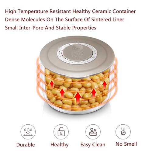Electric Fermenter | Adjustable Temperature Yogurt Machine, 2L Automatic + High Temperature Resistant Container and Smart Panel Control | Home Bar Dessert Shop Specialty - Image 5