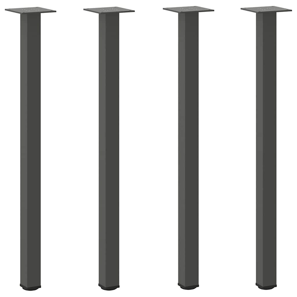 Nogi konsoli 4 szt. antracyt 72-74 cm ze stali