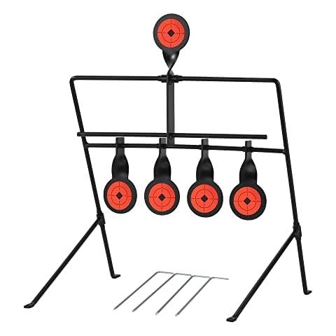 BB Gun Targets for Shooting Outdoor Resetting Shooting Target with Large Size of 2.17 Inch and Heavy Metal Steel Rated for .22 .177 Caliber Rargets Pellet Gun Targets Cover