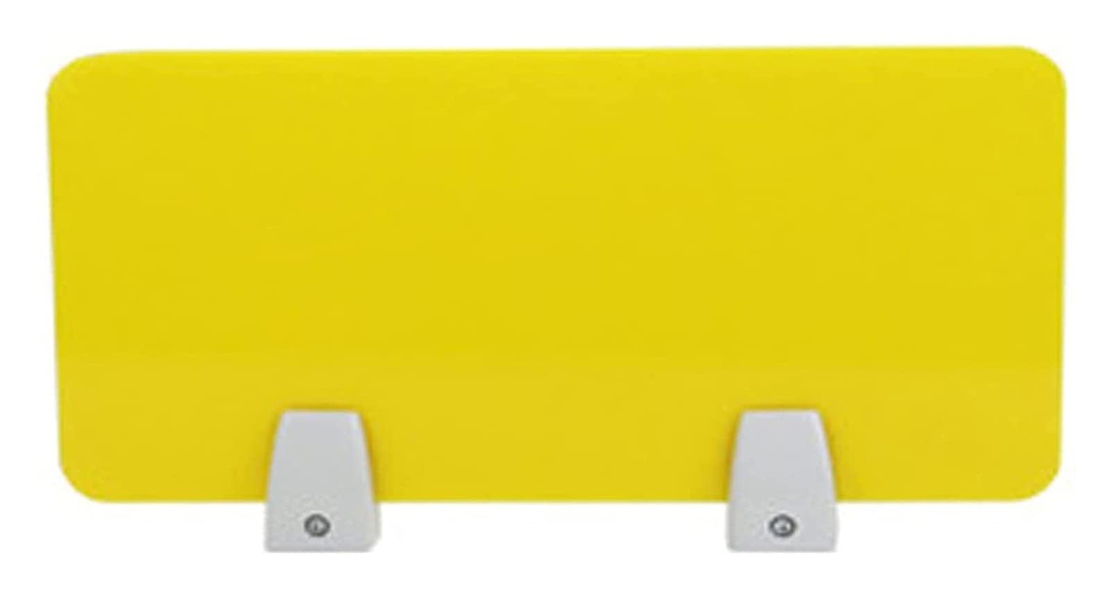 Partition de bureau jaune 80x30cm : Aménagez un open space lumineux et structuré