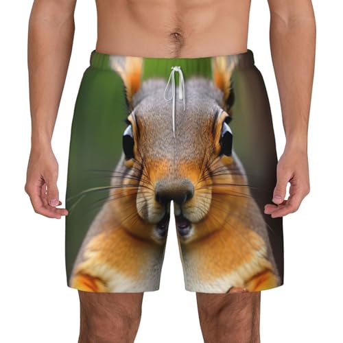 Short de bain écureuil homme anti-humidité léger pour plage et sport