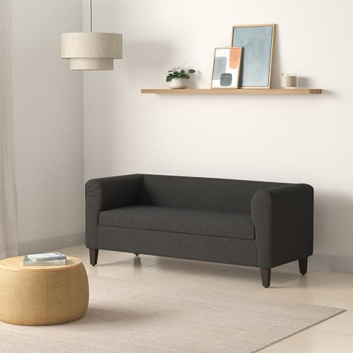 Image of Wakefit Sofa Set | 3 Year Warranty | Sofa 3 Seater, 3 Seater Sofa for Living Room, Wooden Sofa Set, Couch Sofa for Living Room - Miami(Omega : Grey)
