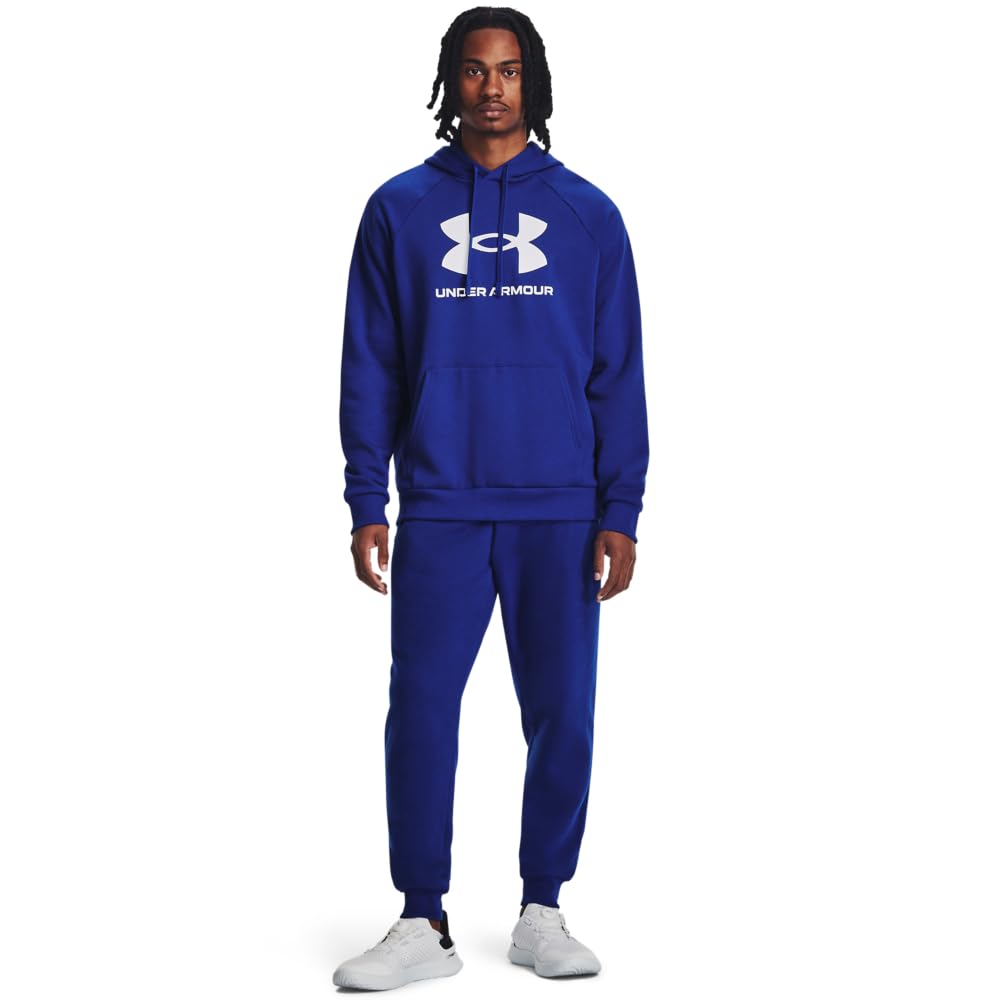 Under Armour Ua Mens Ua Rival Fleece Joggers Royal / / White Lg – Bild 2