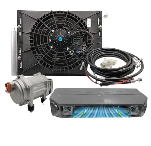 XIVUIFOI 12V DC Universal Under Dash Air Conditioner Kit,Direct-Power AC Cooling Systems for Trucks,RVs,Boats,Buses,Widely Compatible
