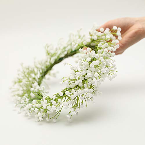 Nubry 10Pcs 30 Bunches Babys Breath Artificial Fake Flowers Bouquet Gypsophila Bulk Flower In White For Wedding Crown Home Party Garden Decor #TOP4