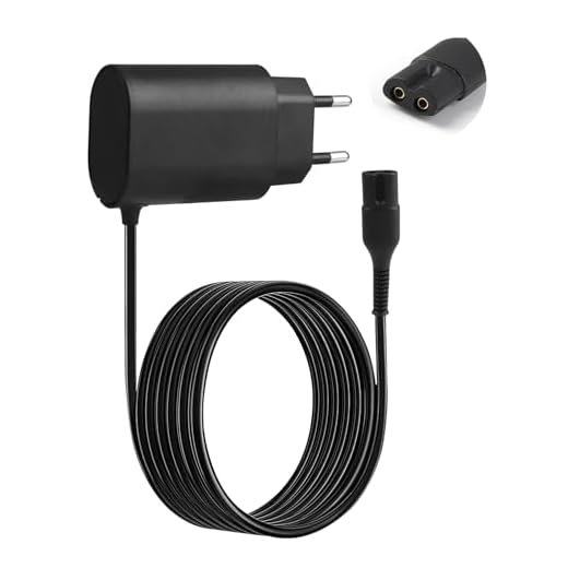 12V 0,4A Ladekabel Netzeil Kompatibel mit Braun Rasierer Series 9 8 7 6 5 3 1, Ersatz Netzkabel für 3000s 790cc 720s 310s 350cc 730s 5090cc 5030s 150s, Elektrische Shaver Adapter Trimmer Charger