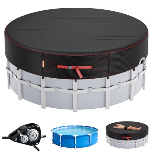 22 Ft Solar Pool Covers for Above Ground Pools Snug Fit Round Frame Pool