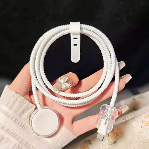 Idée cadeau accessoire de charge : protection de câble iPhone et iWatch nœud papillon - 5