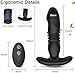 Tapón anal Vibrador Anal de empuje, tapón Anal vibratorio, Juguetes sexuales Para mujeres, consolador Anal remoto inalámbrico, tapón Anal, masajeador de próstata Para hombres