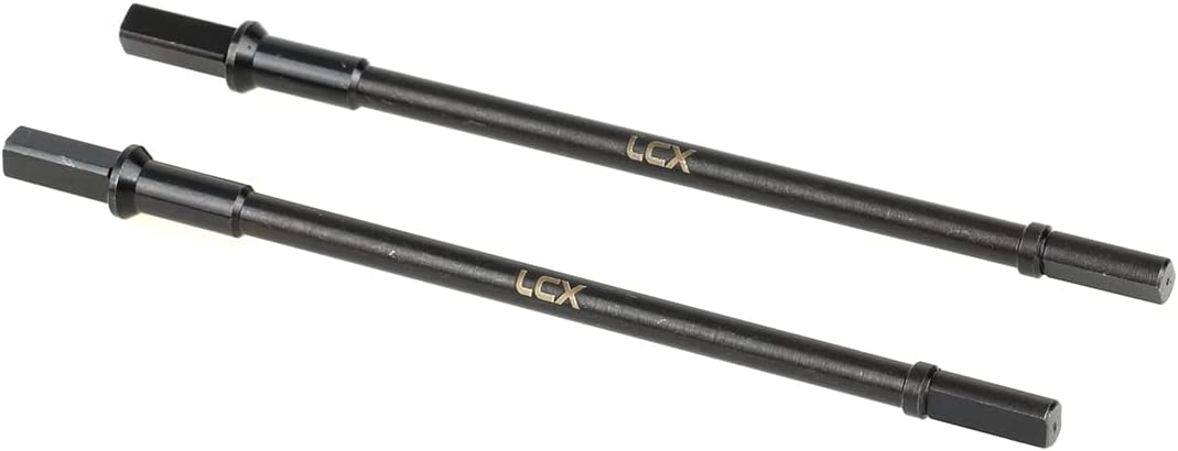 LCX Racing 1/10th RC Crawler Car Hard Steel Rear Axle Drive Shaft Dogbone Straight Shaft for RC Car Axial Capra Unlimited Trail Buggy UTB10, Upgrades Parts Accessories