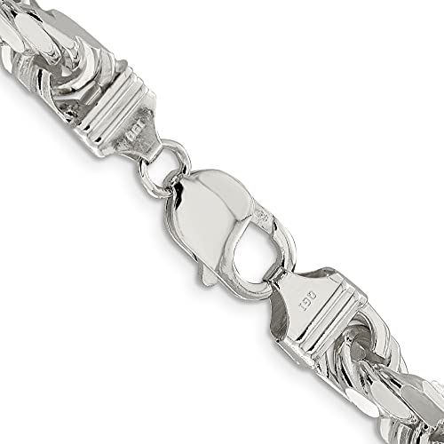 Sterling Silver 10.25mm Diamond-cut Rope Chain3