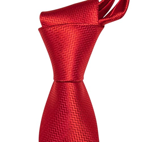 Image of Barry.Wang Plaid Ties for Men Silk Necktie Handkerchief Cuff Links Set