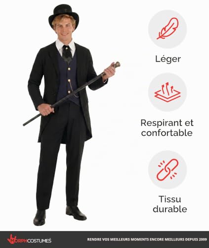 Fun Shack Costume Victorien Homme, Deguisement Epoque Halloween Homme, L – vue 7