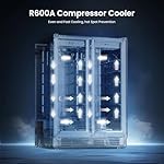 Yeego Wine and Beverage Refrigerator - 24 Inch Dual Zone Wine Fridge 60 Can & 20 Bottle, 36-72°F Cooler Built in Under Counter Fridge with Glass Door for Beer Soda Drink Home Bar Office - Image 4