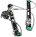 YHTAUTO Front Driver Side Power Window Regulator With 2-Pin Motor Assembly for BMW E46 320i/325i/325xi/330i/330xi 2001-2005, 323i/328i 1999-2000
