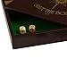 STERLING Games Wooden Shut The Box Game 12 Numbers with Home Decor Design Lid Cover and Felted Rolling Surface, Brown