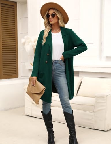 Image of CiCiBird Women Fall Long Cardigan Sweater Trendy Knit Jacket Coat Dressy Blazer Coatigan