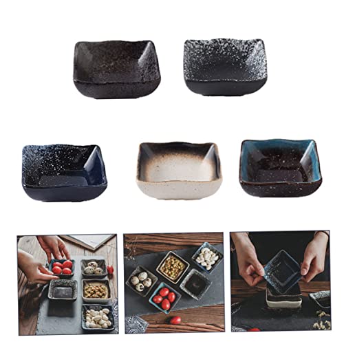 Juego de 5 platos japoneses de cerámica para sushi miniatura 7