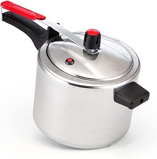 Panela De Pressão Alumínio - 4,5 Litros - Segurança e Eficiência na Sua Cozinha, Cozimento Rápido, Válvula Segurança, Pino Central e Fogão