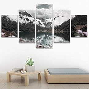 SIGNWIN 5 Panel Canvas Wall Art Modern Art...