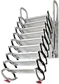 LYNMTPJ Concertina Loft Ladder Alloy Attic Access Ladder Aluminum Folding Attic Stairs Home Loft Ladder Heavy Duty Ladder for Household Daily Stable Load-Bearing (3.5 3.8m/140)