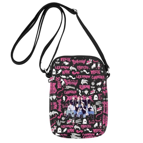 JNIAP Korean Group Stay Crossbody Bag Korean Group Stay Shoulder Bag Korean Band Lover Gifts Rock Album Crossbody Purse