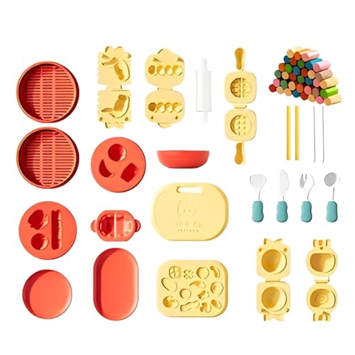 Pâte à modeler cuisine chinoise avec moules de précision pour raviolis