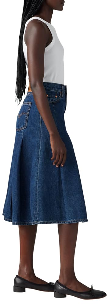Levi's Pleated Midi Skirt Slightly Circular, Slightly Circular, 30W