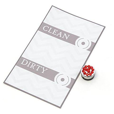 Best in Auto Dishwasher Magnet Deluxe Sign Decal Clean Dirty Red Modern Style Gem Jewel Slider Indicator Bling Gem Cover