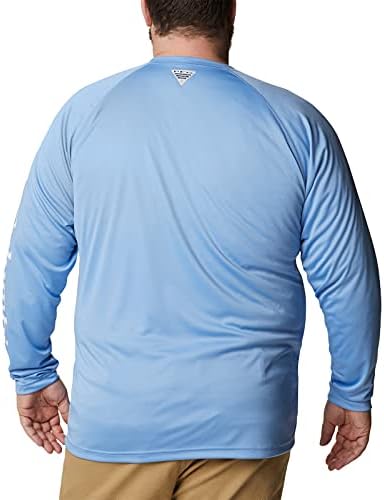 Columbia Men's Terminal Tackle Long Sleeve Shirt, White Cap, White Logo, 5X, White Cap/White Logo — view 6