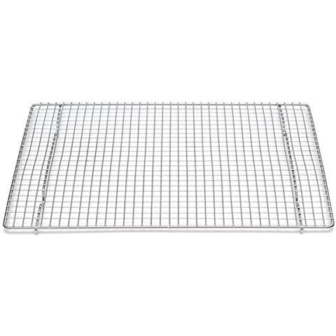Professional Cross Wire Cooling Rack Half Sheet Pan Grate - 16-1/2" x 12" Drip Screen 2 Pack by Libertyware Cover