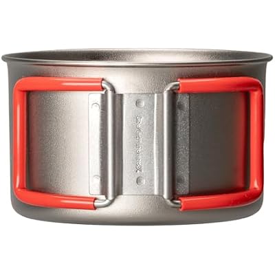 EVERNEW Titanium Lightweight Camping Cup w / Folding Handle، 400