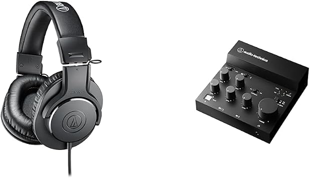 Audio Technica AT-UMX3 Audio Interface & ATH-M20x Monitor Headphones