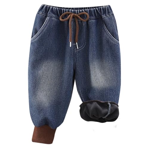 Jeans thermique enfant doublé polaire casual