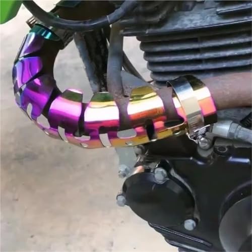 Protector térmico para escape de acero inoxidable modificado resistente al calor 4