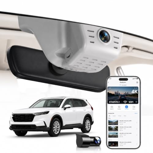 OVAMAN OEM-Fit 4K Dual Dash Cam for Honda CR-V/Hybrid 2023-2026, 128GB